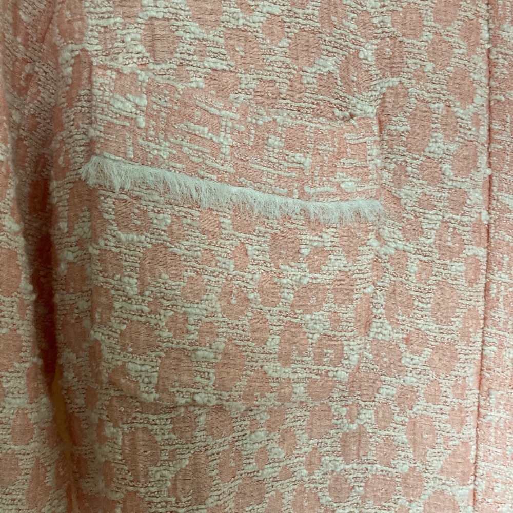 Zara Pink Textured Women's Coat - Picture 4 of 4